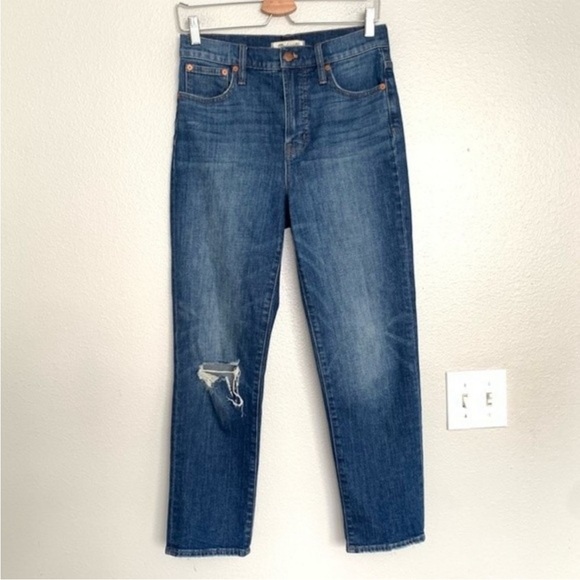 Madewell Jeans Perfect Vintage High Rise Tapered Stretch Denim - Picture 3 of 5